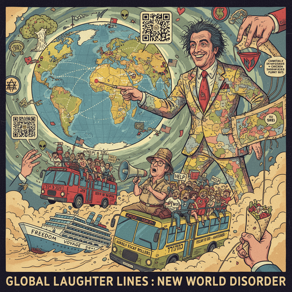 Louis CK tour dates as geopolitical indicators, Huckabee saves stranded Americans via Israeli buses