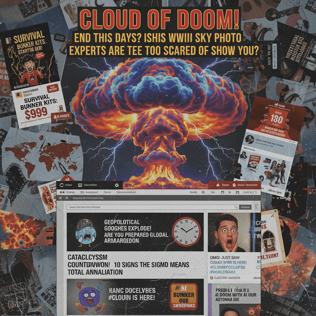 Nothing says journalism like asking if WWIII started over a dramatic cloud photo