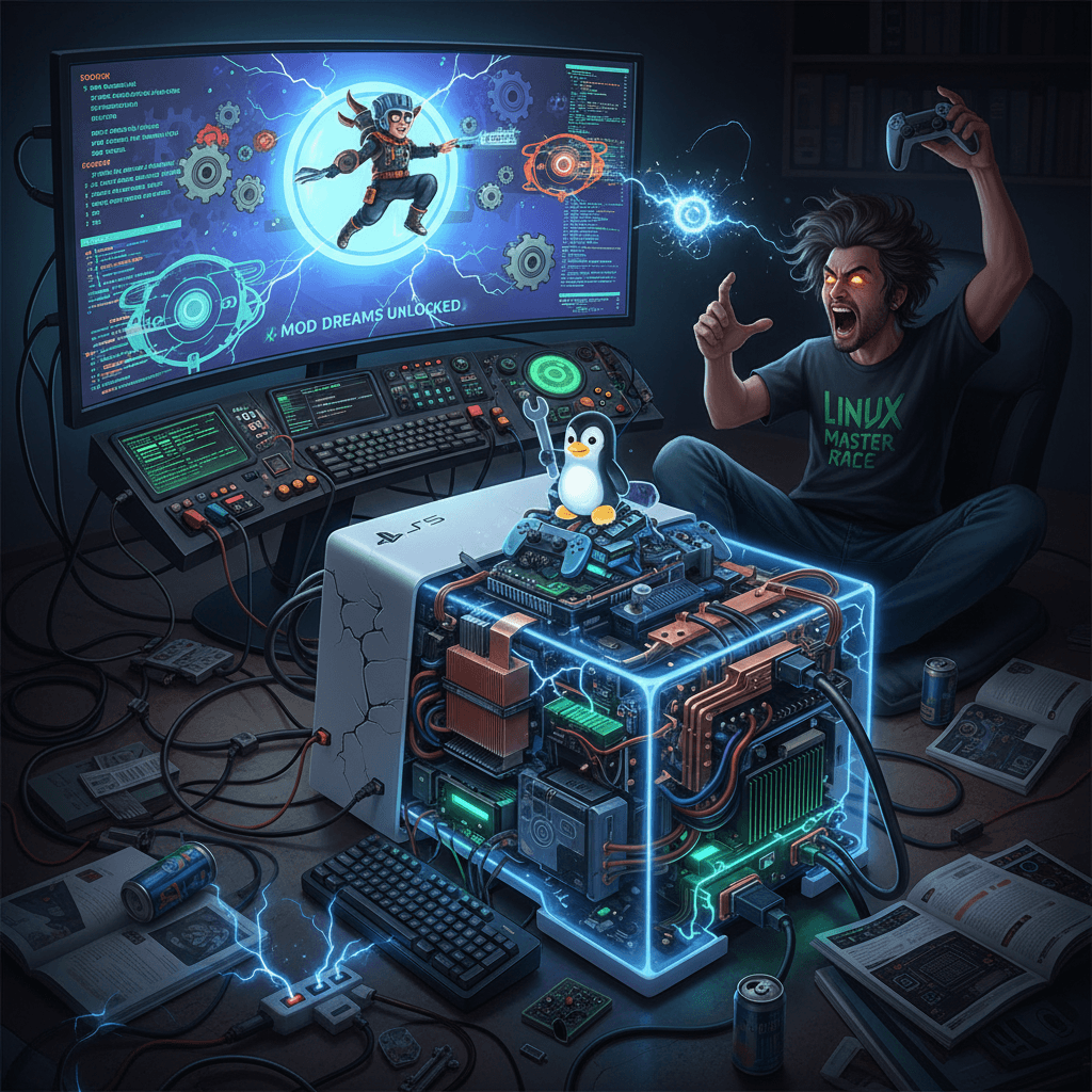 PS5 becomes a Linux SteamDeck because why play it normally