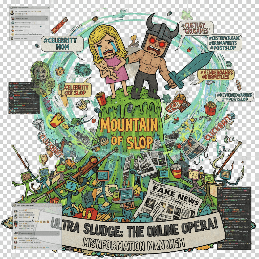 Peak slop: fabricated custody drama meets gender culture war hysteria