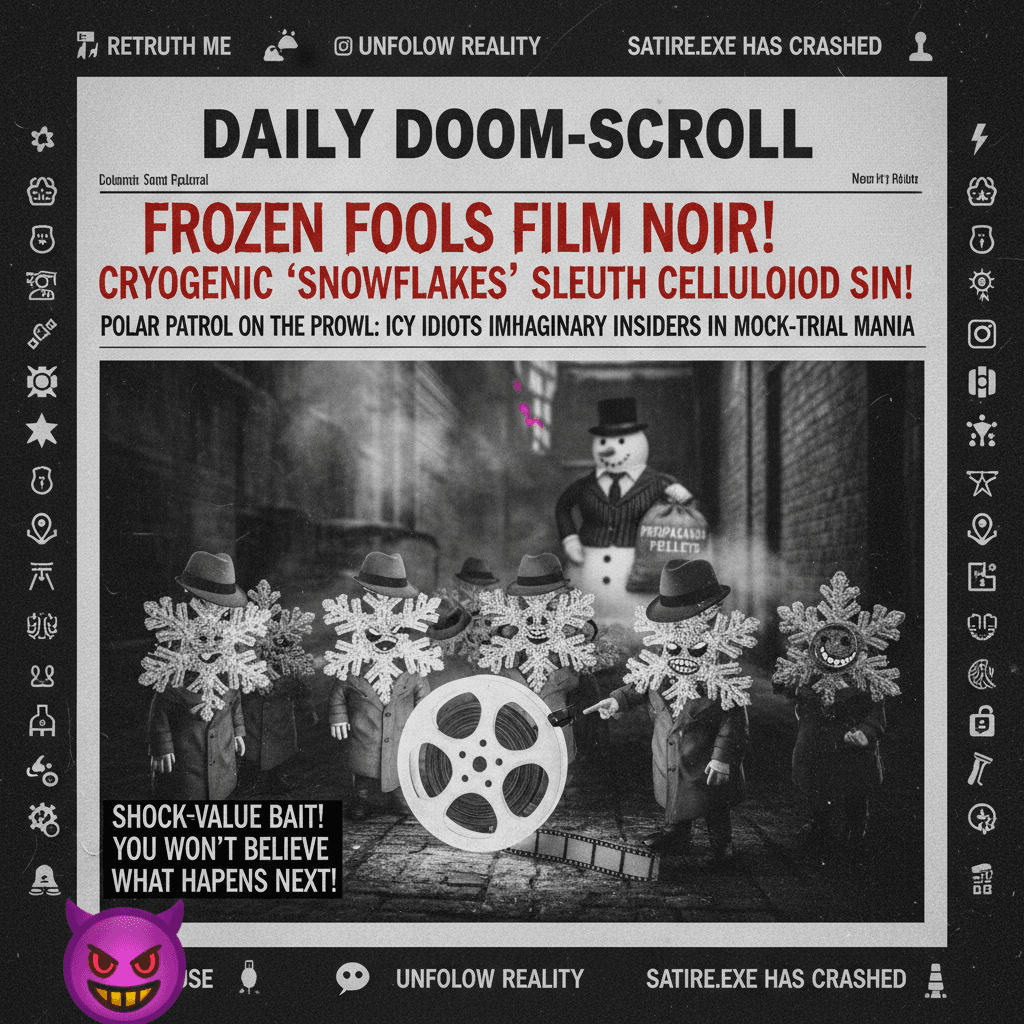 Peak fake-news energy: snowflakes get the Hollywood crime drama treatment