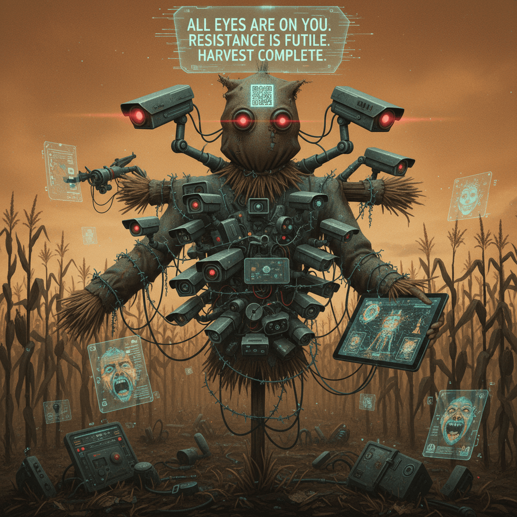 scarecrow has seen some things (literally, it's a camera)