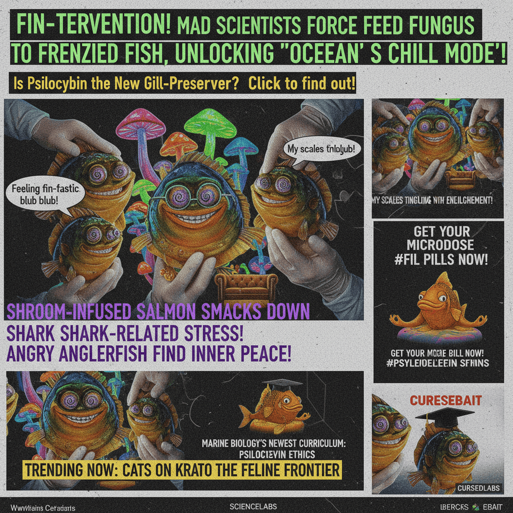 Scientists trip fish on shrooms, nature's anger management unlocked