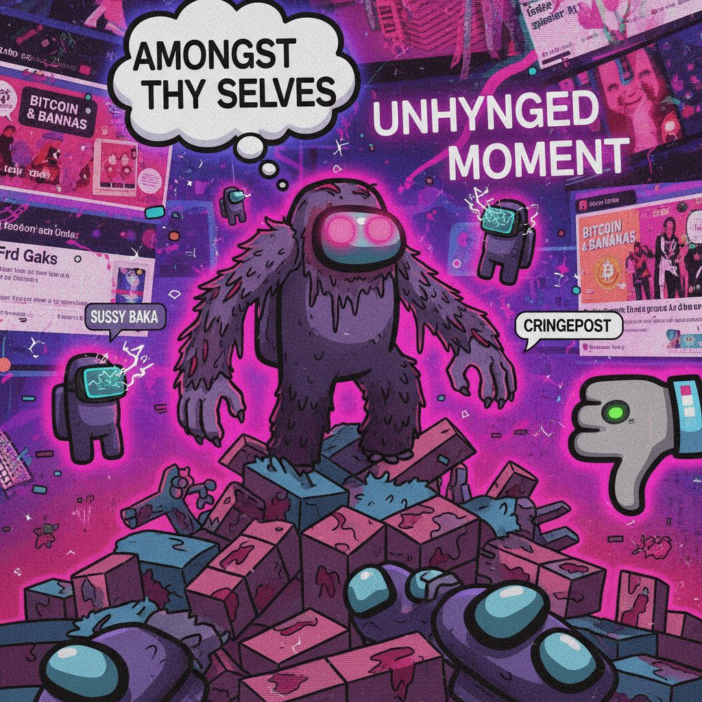 werewolf zombie among us moment but make it COMPLETELY UNHINGED