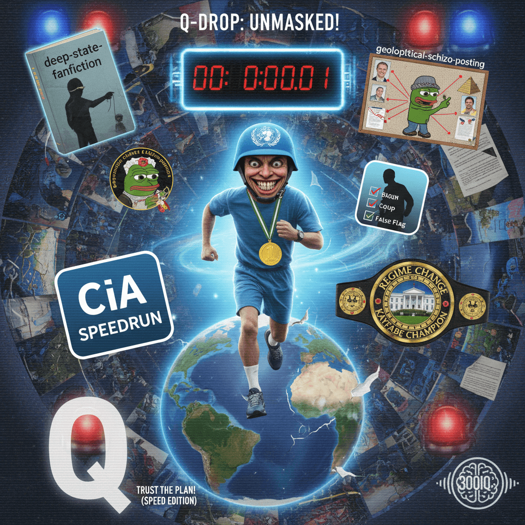 UN guy speedruns 'actually it was all staged' 300IQ conspiratorial breakdown