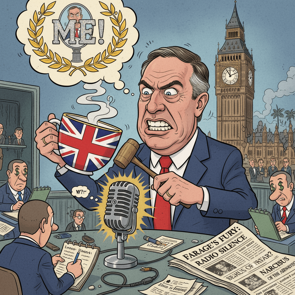 Farage mad about BBC radio snub, somehow this is news