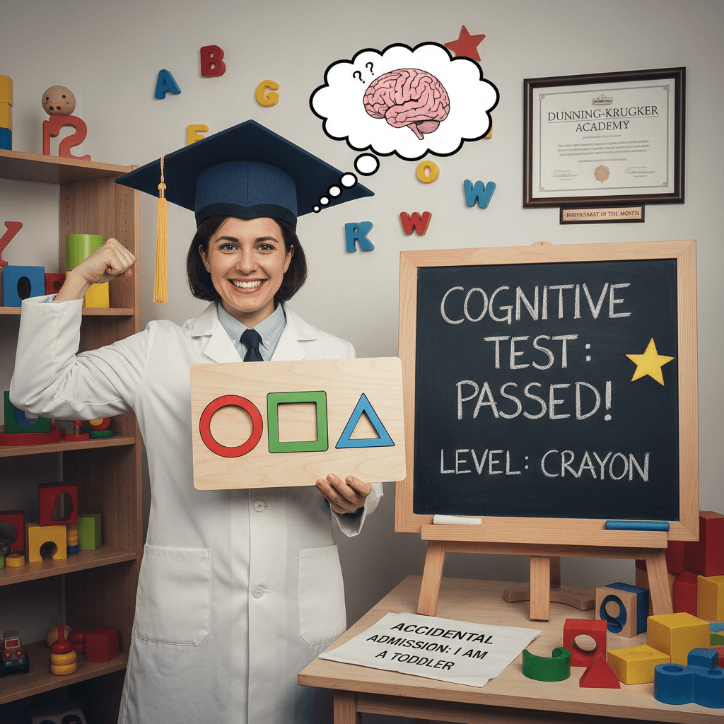 bragging about acing toddler-level pattern recognition