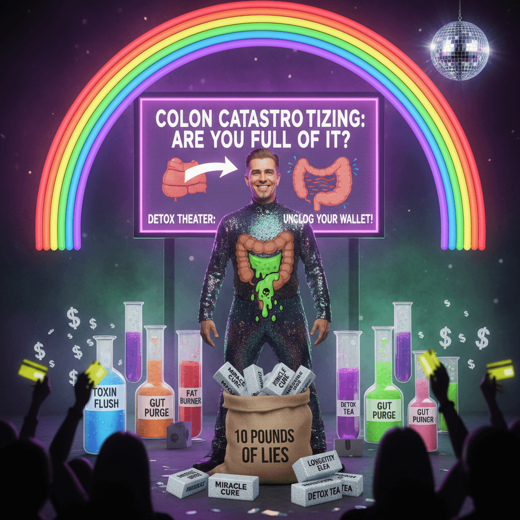 Your colon doesn't store 10lbs of toxic waste but this headline stores peak nonsense