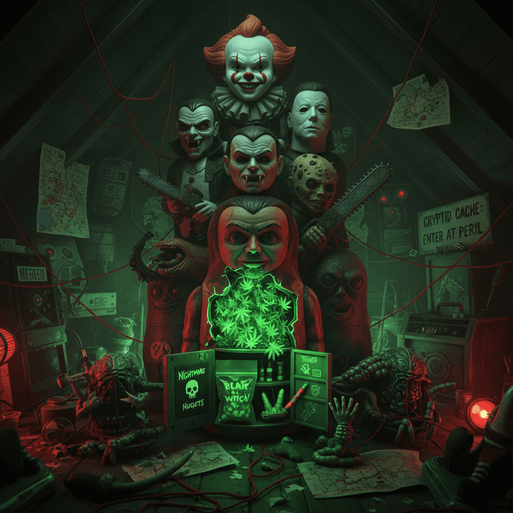 hiding weed like it's a horror movie easter egg