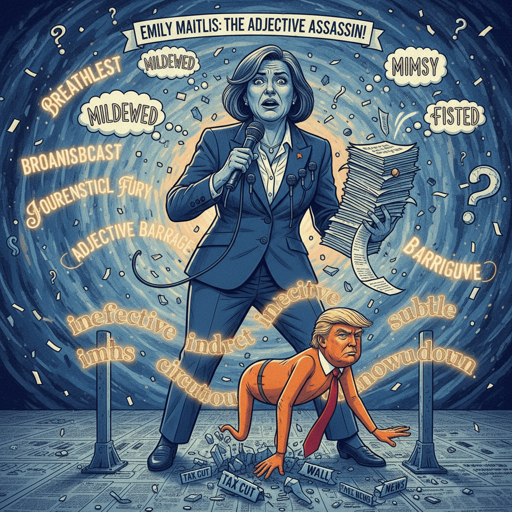 Emily Maitlis destroys Trump with passive-aggressive adjectives, limbo metaphors