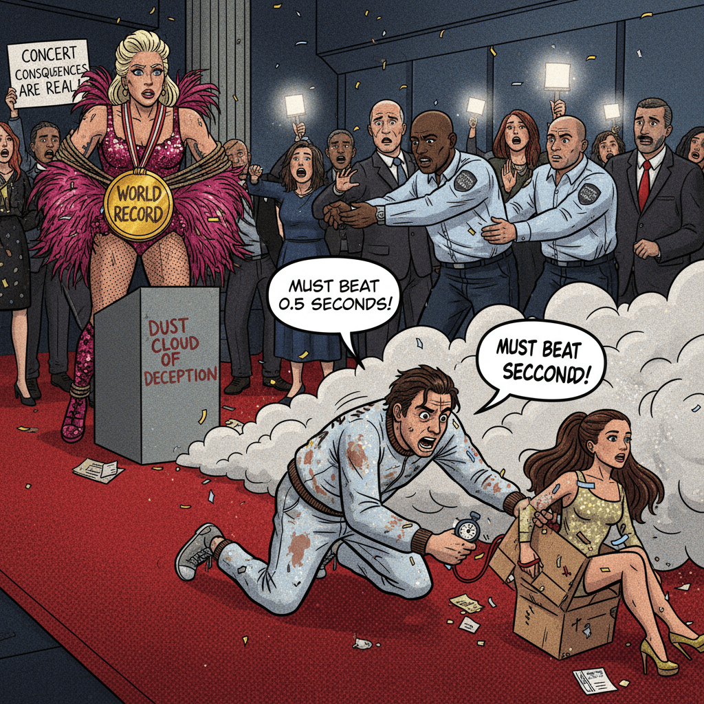 lunging at ariana grande speedrun any% → lady gaga security wr