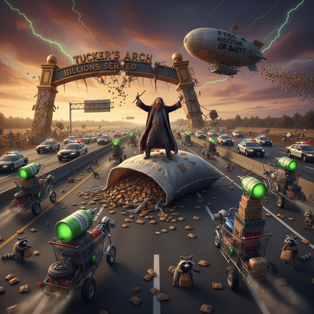 Tucker's multimillion pouch empire crumbles in interstate nicotine heist