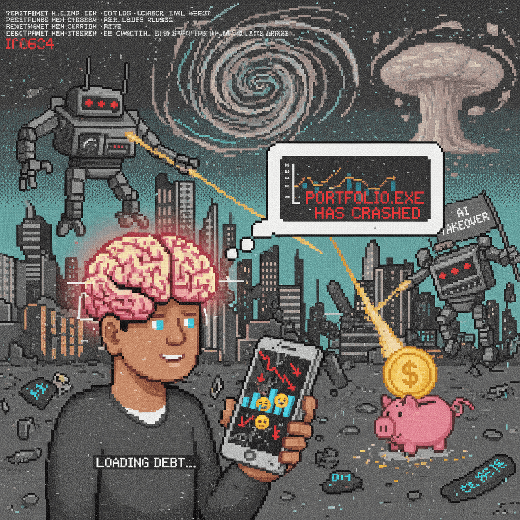 when your portfolio is as pixelated as your mental state