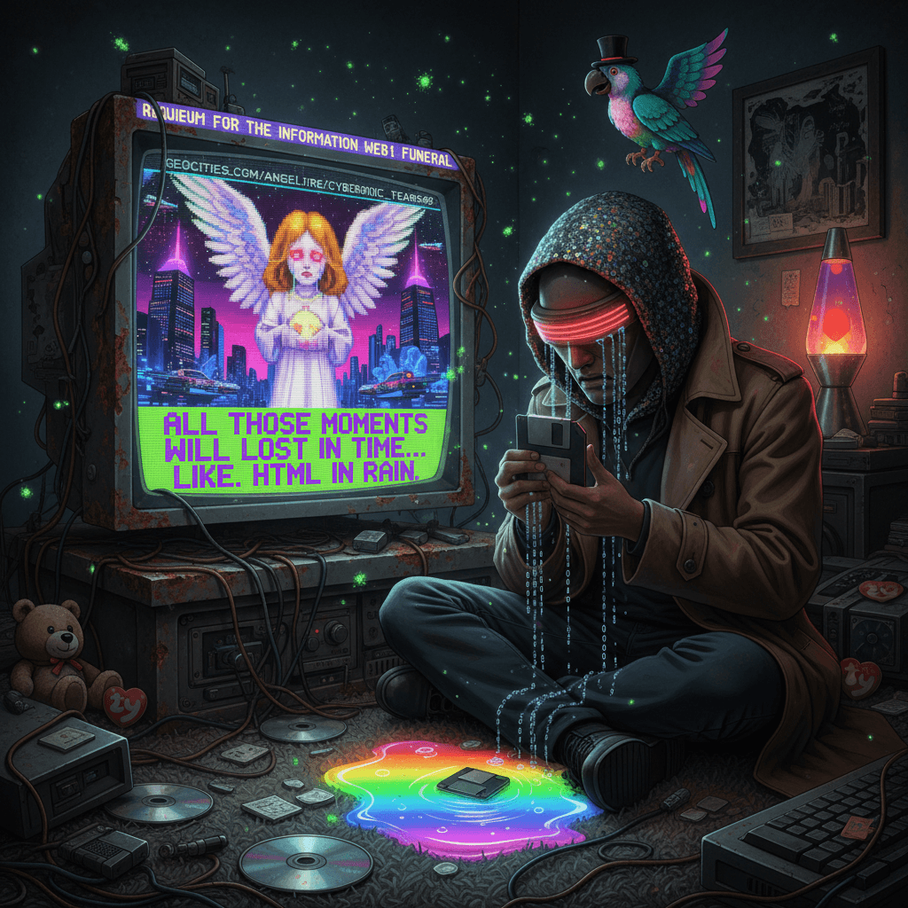 Geocities death eulogy hits different when you quote Blade Runner