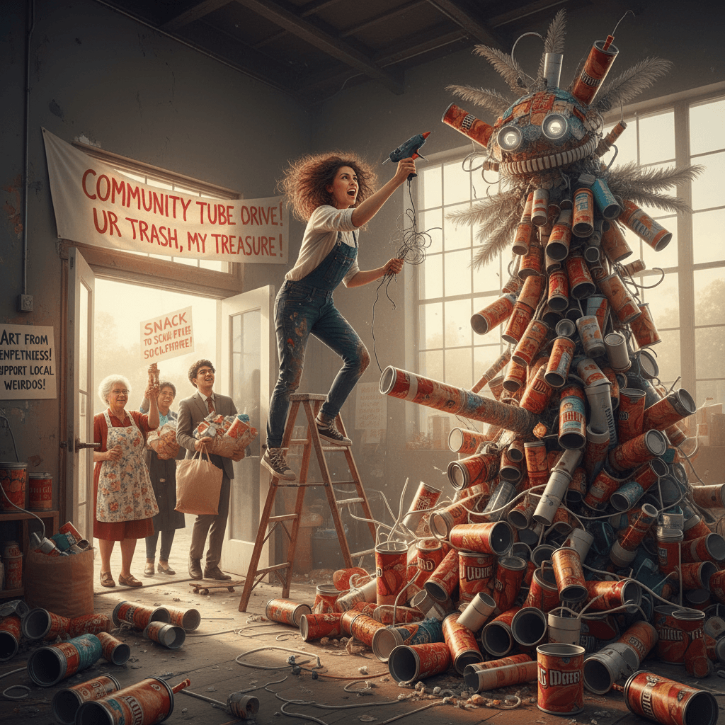 Artist needs ur junk food tubes for art, very normal request