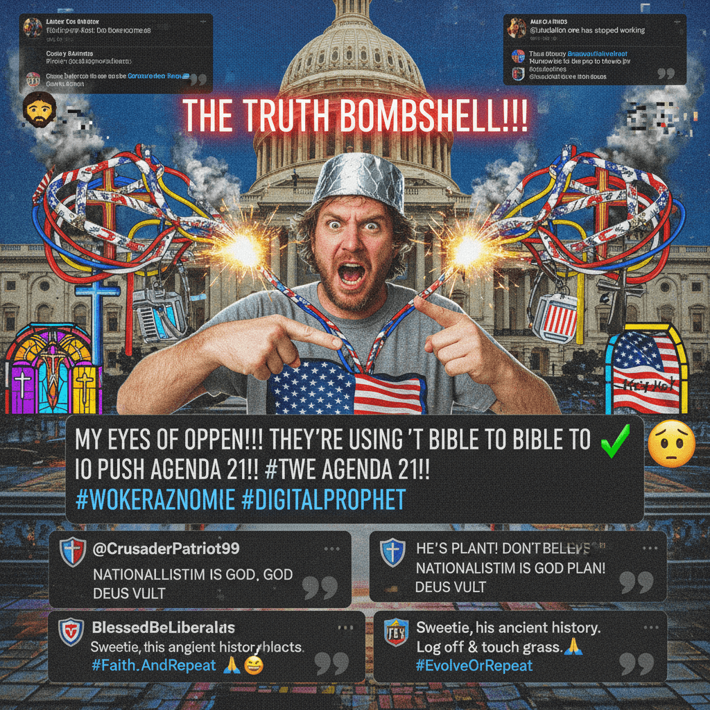 Guy discovers Christianity and nationalism don't mix, shares revelation