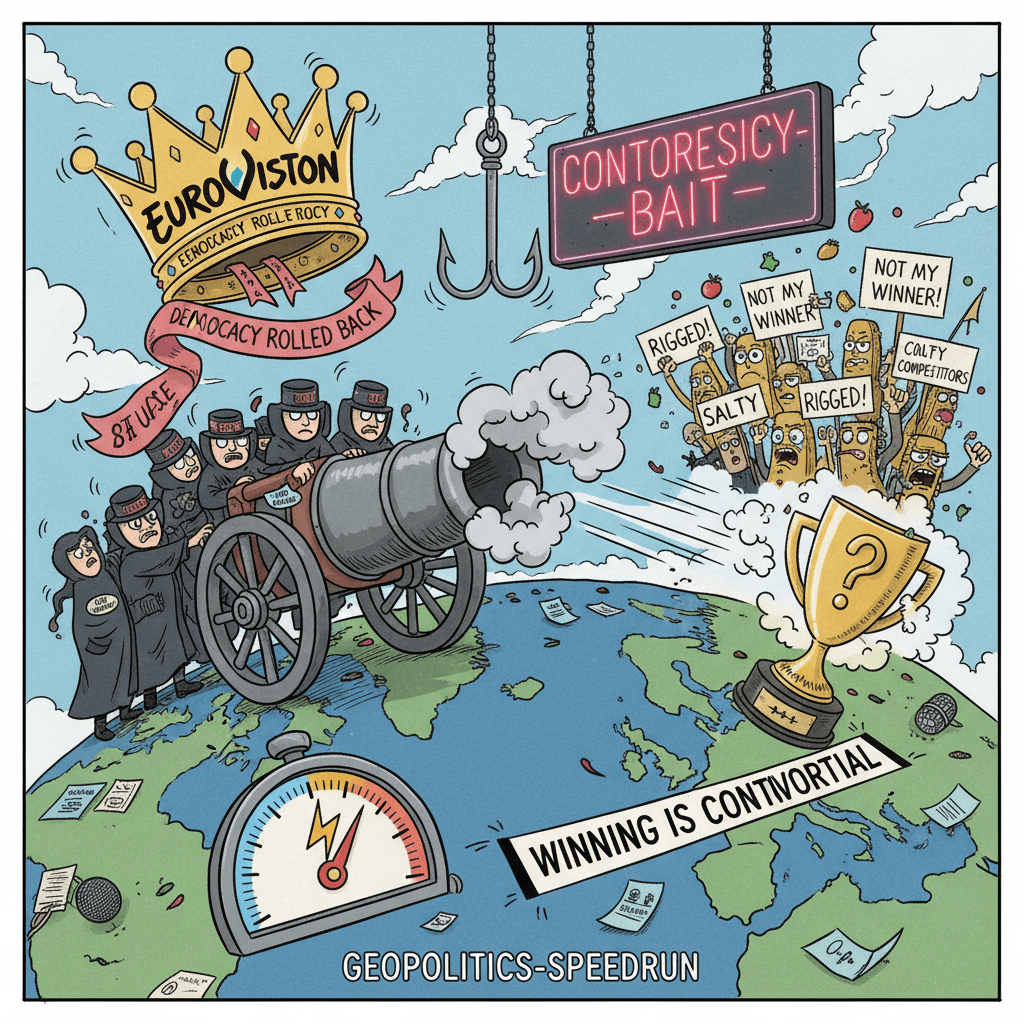 Eurovision discovered that winning is controversial, rolled back democracy