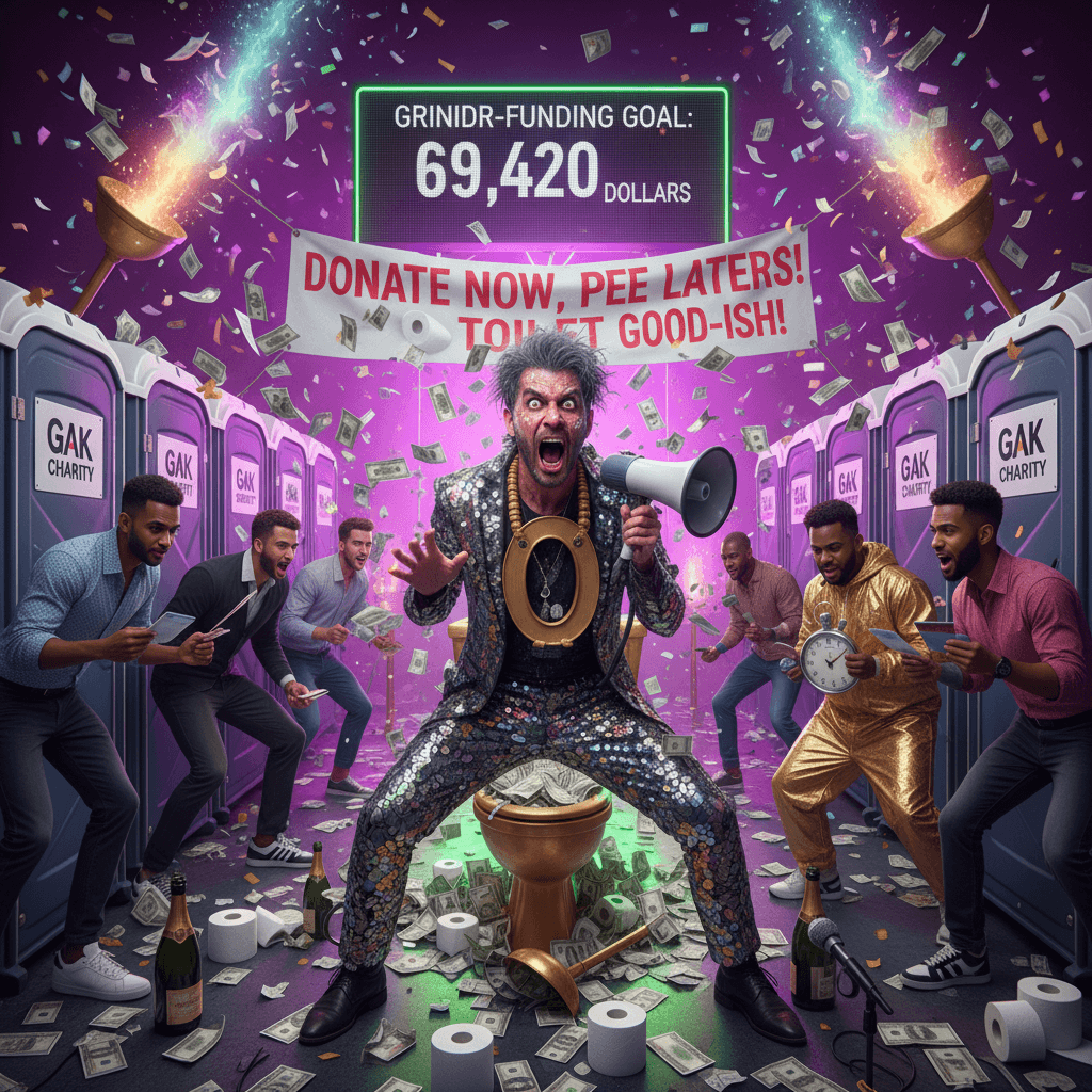 GAK charity launches: donate now, questions later (toilet break mandatory)