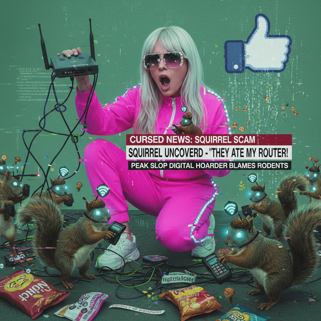 influencer sells wifi to squirrels, blames them (2026, colorized)