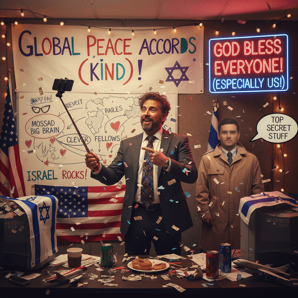 met with mossad director, they clever, god bless america israel