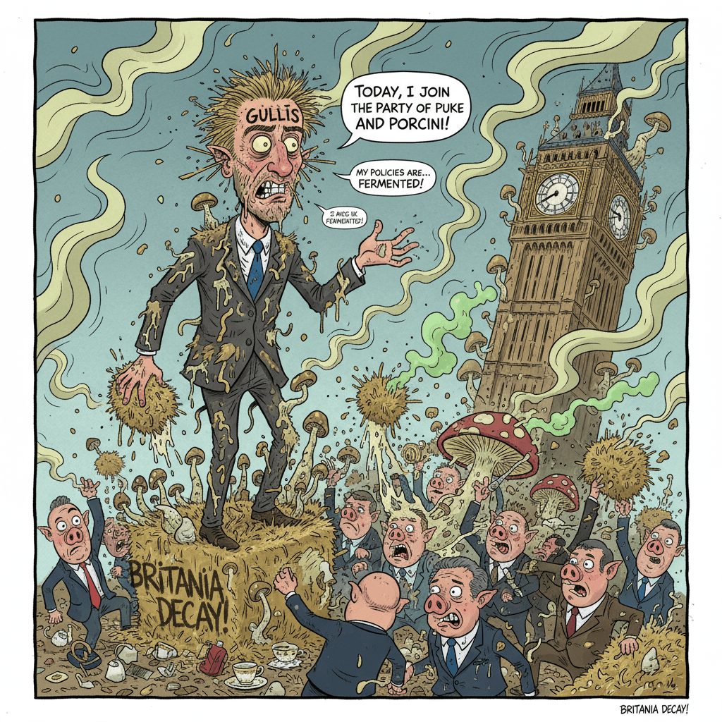 Gullis defection: now with 100% more hay stench and inexplicable fungi