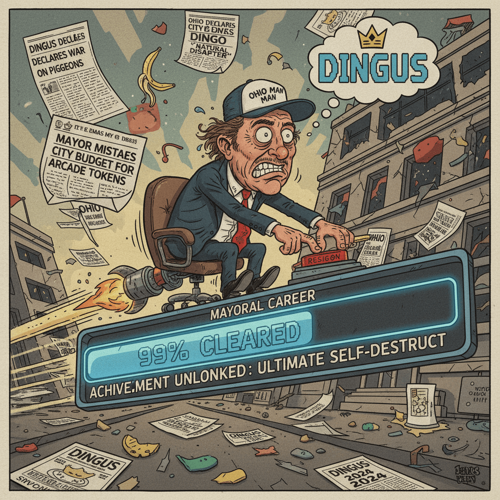 Mayor Dingus lives up to his name, commits career speedrun