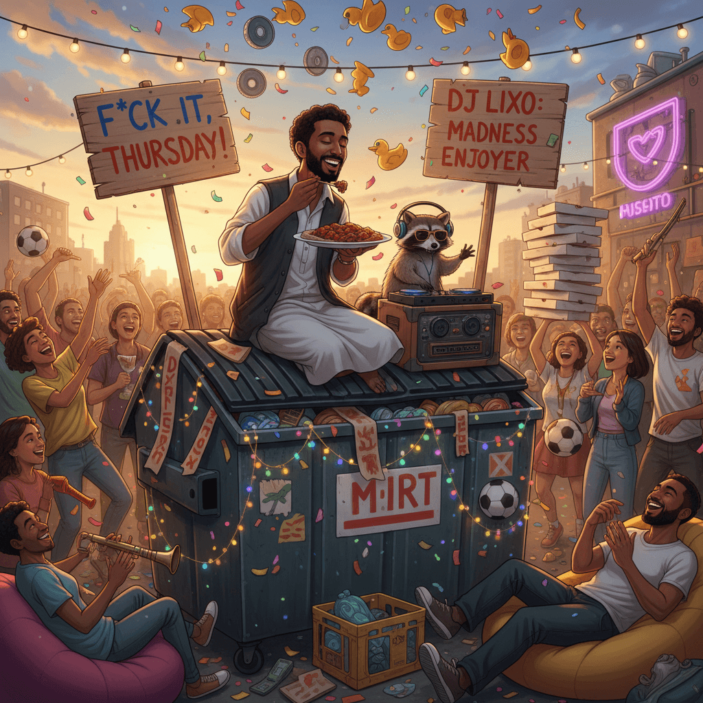 eritrean eats meet dumpster dj: 'fuck it, enjoy the madness' energy