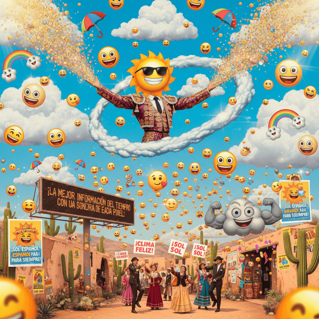 genuinely useful weather info posted with aggressively cheerful emojis