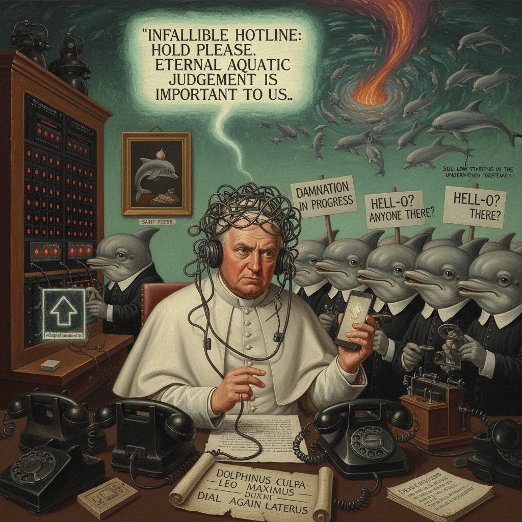 Pope Leo's dolphin damnation hotline is apparently understaffed