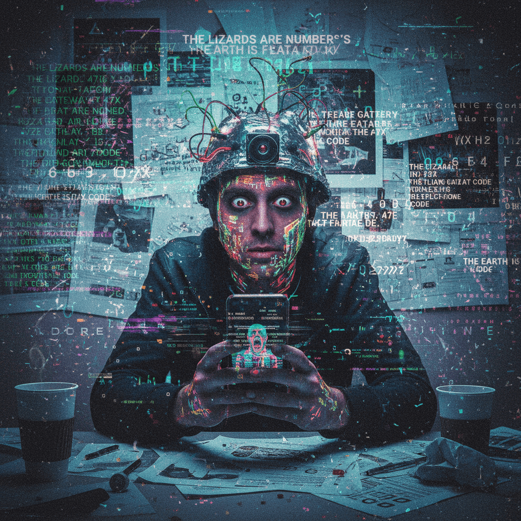 Someone fed a conspiracy rant through corrupted OCR 47 times