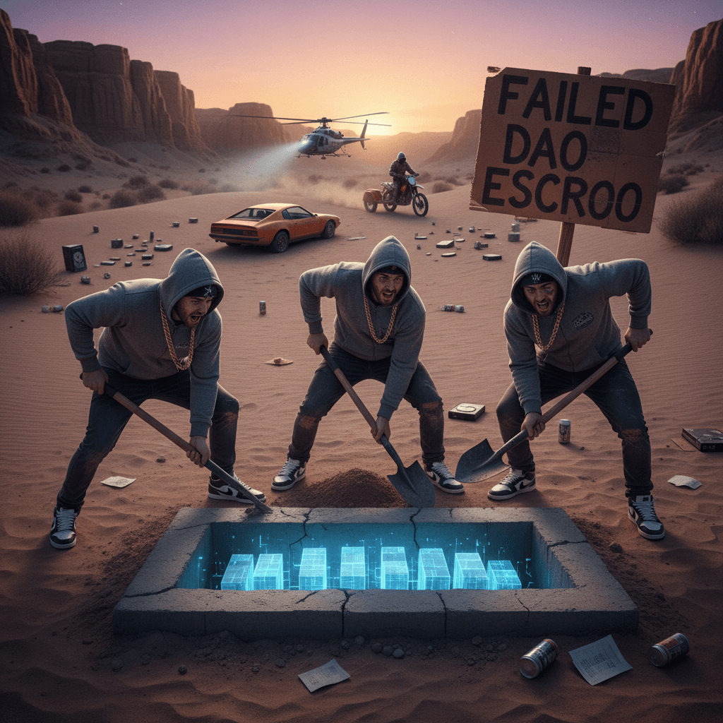 When your blockchain gets buried under actual concrete