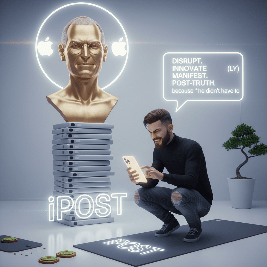 Steve Jobs was too cool to post, unlike you posting about Steve Jobs