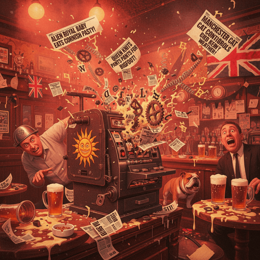 Sun headline generator having a complete mental breakdown