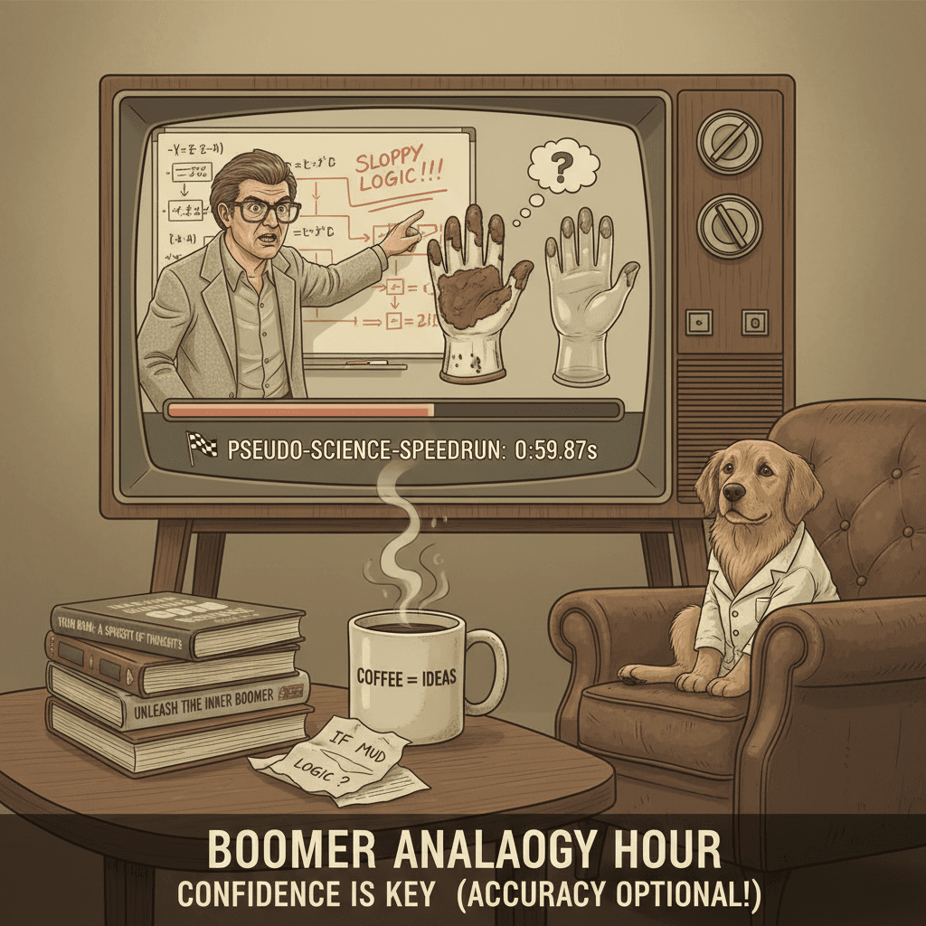 mud doesn't get glovey, but this logic sure gets sloppy