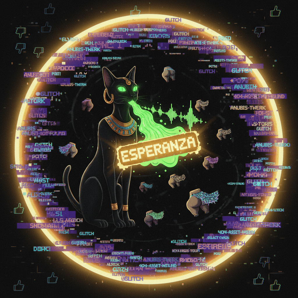 BASTET screams about bums while garbled words guard the void