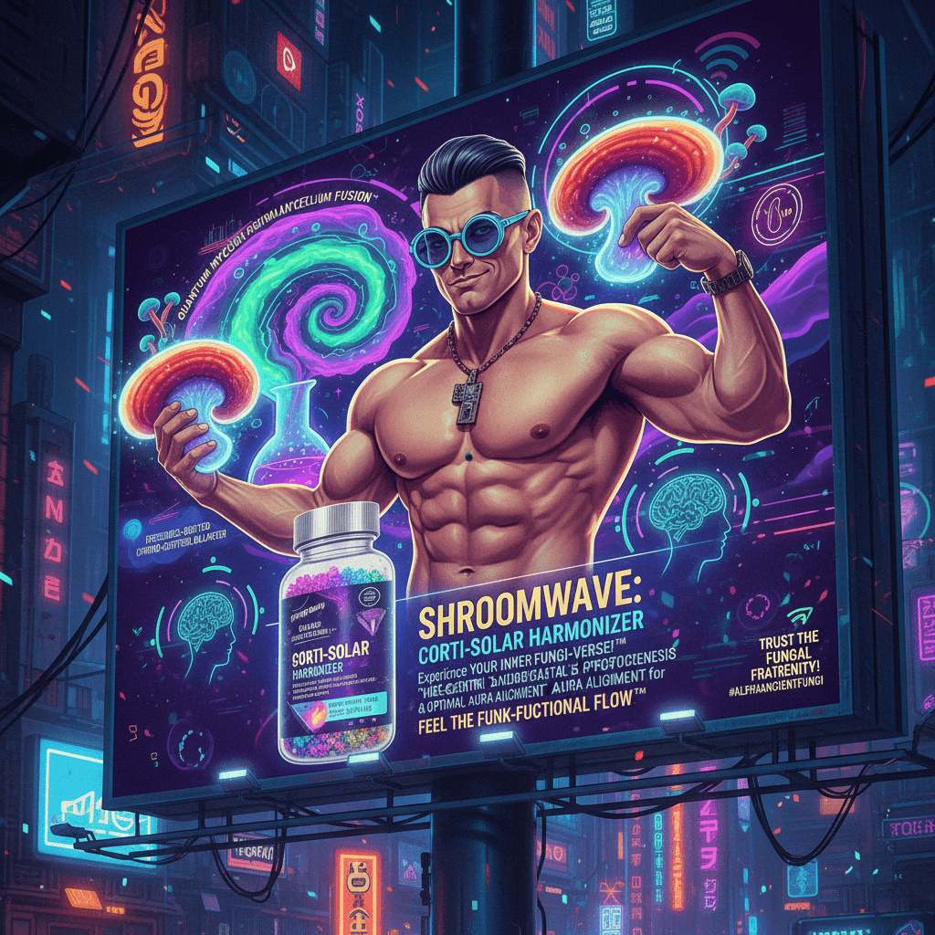 Mushroom supplement cures cortisol via vibes and science-adjacent word salad