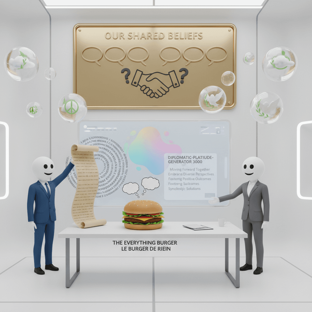 We prefer vague statements that offend no one, ever