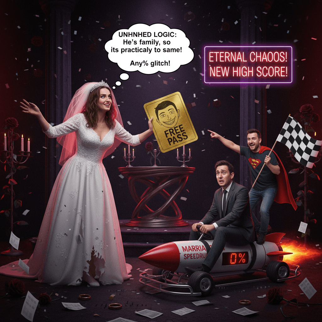 wife chooses his brother as her free pass, marriage speedrun any%