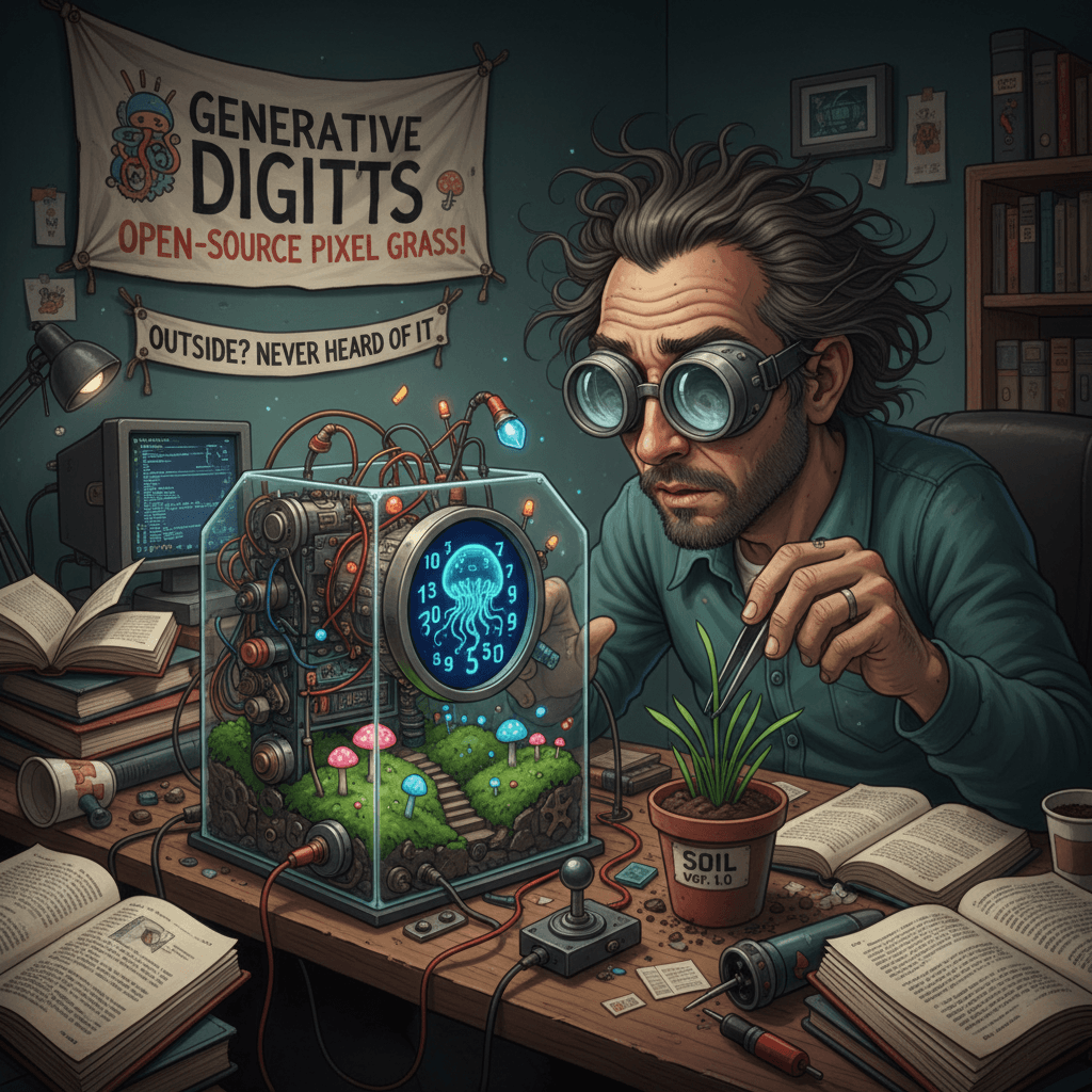 built an entire agent to animate numbers on a tiny screen, will touch grass soon