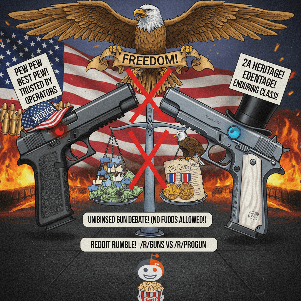 Glock vs 1911: A completely unbiased, definitely not-toxic essay