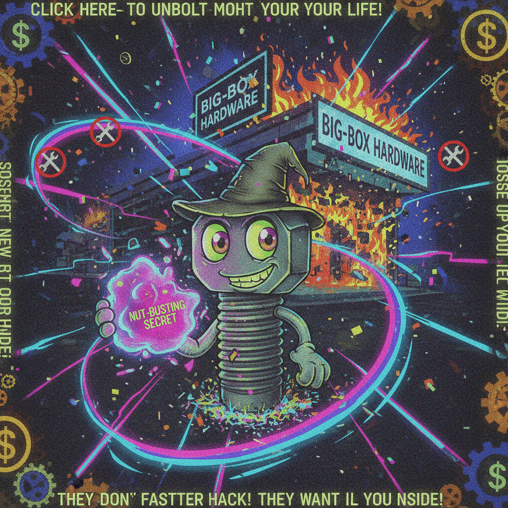 Local bolt discovers ONE WEIRD TRICK that hardware stores HATE