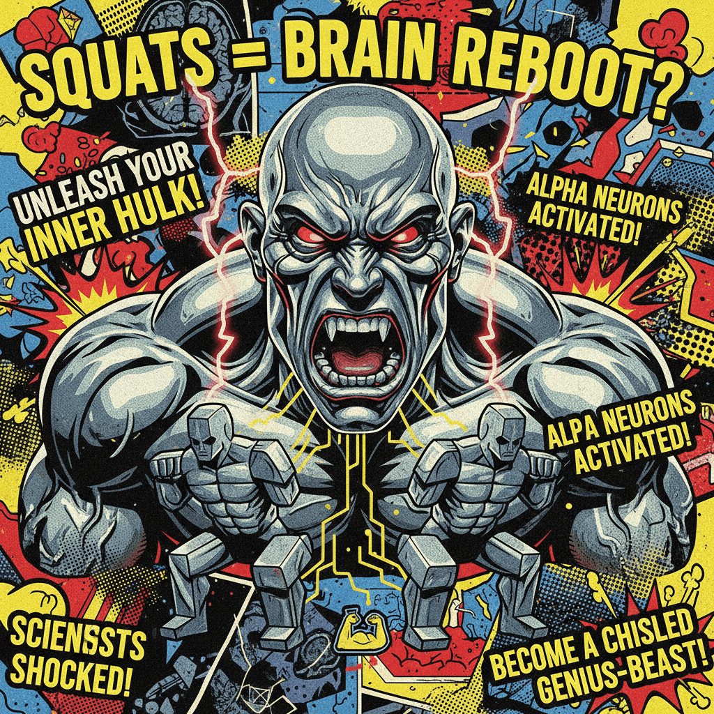 Futurist discovers squats rewire your brain into angry head sculpture