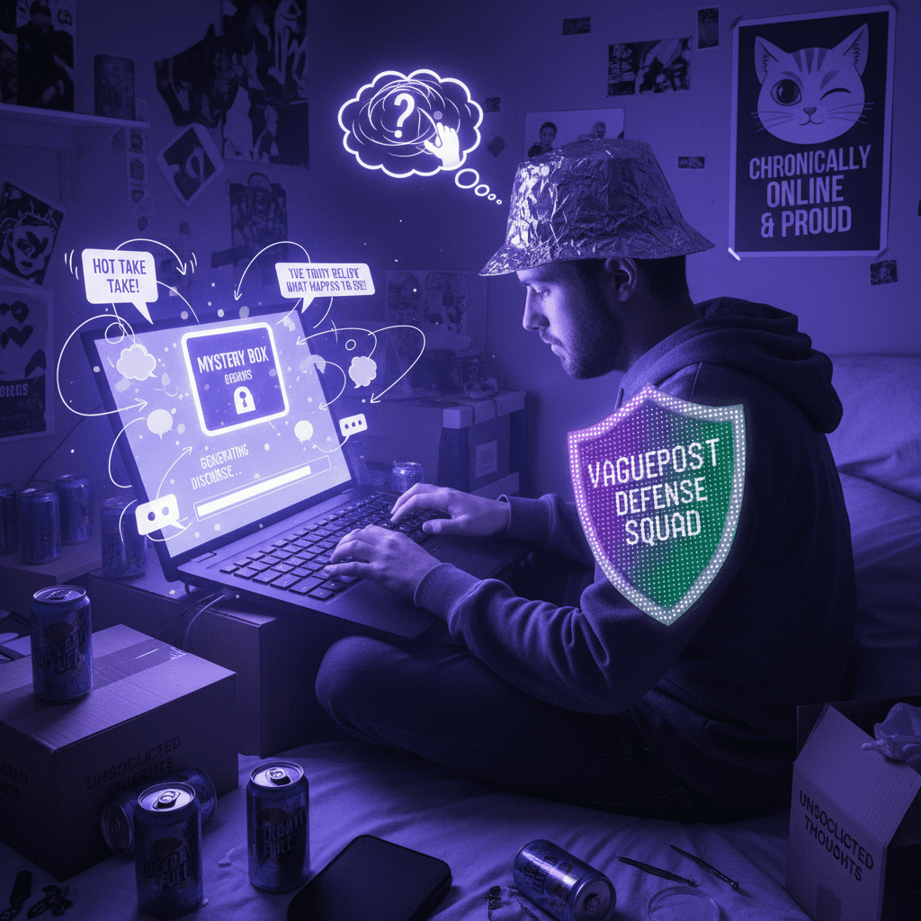 nobody asked for this mystery box hot take on vague posting