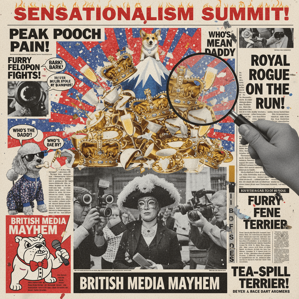 Peak tabloid energy: royals, scandals, and celebrity pet drama on one page