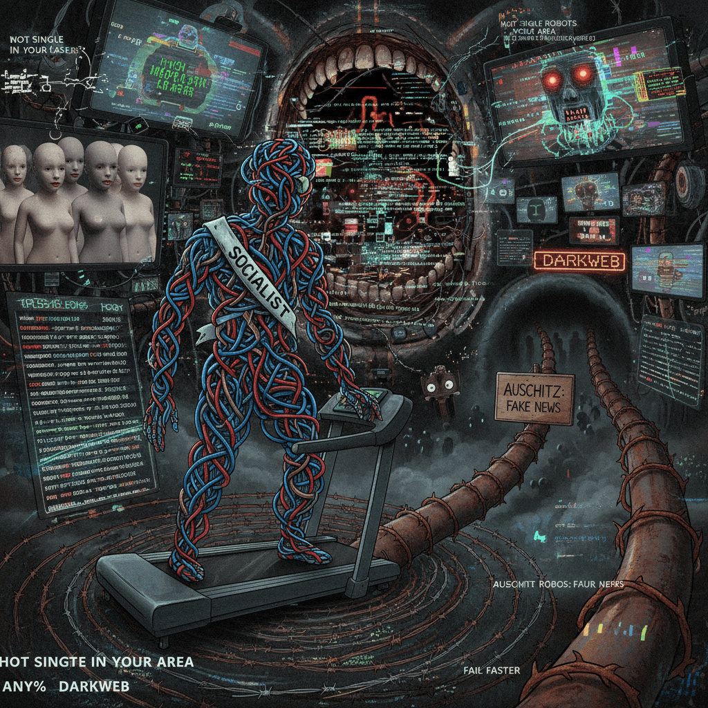 the political left's self-own speedrun (any% darkweb category)