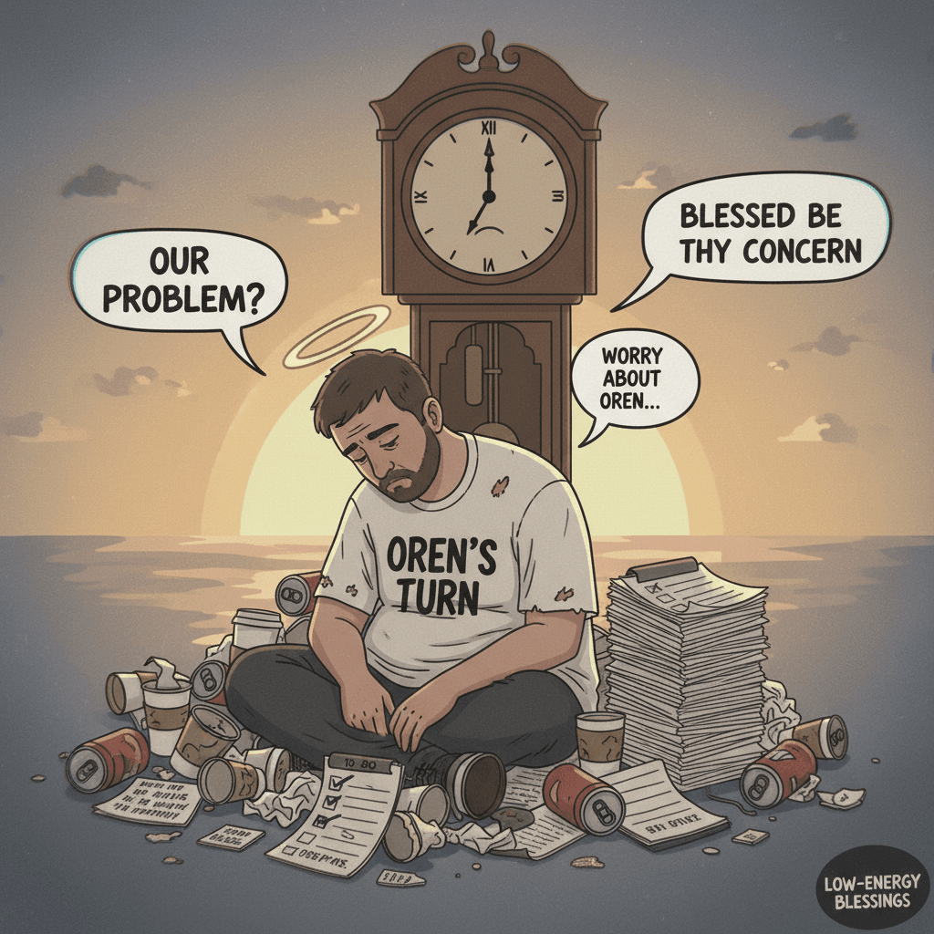 Oren's time is apparently our concern now