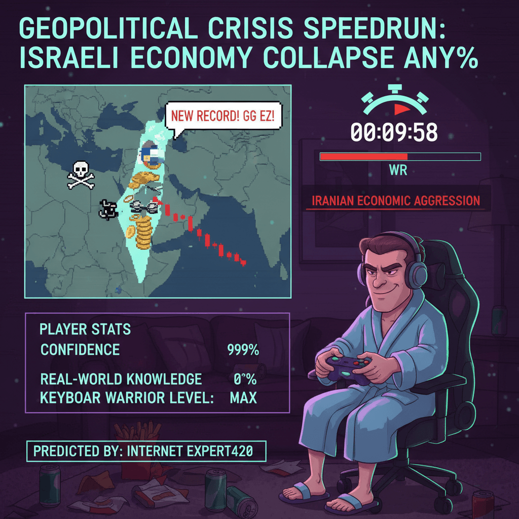 Iran speedrunning Israel's economy, 10-day collapse speedrun WR any%