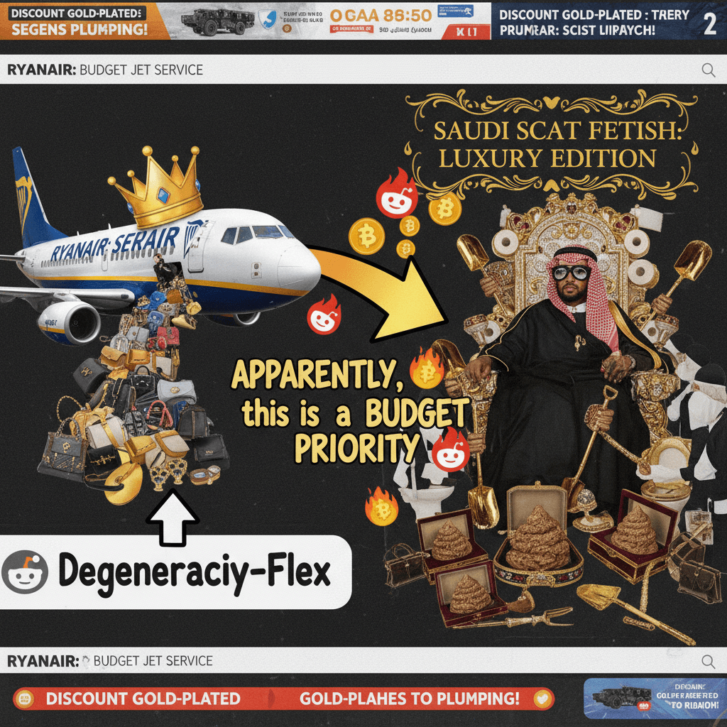 Ryanair > Saudi oligarch scat fetish, apparently