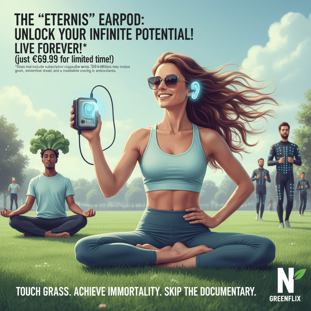 ear device promises immortality for €70 off, netflix doc not included