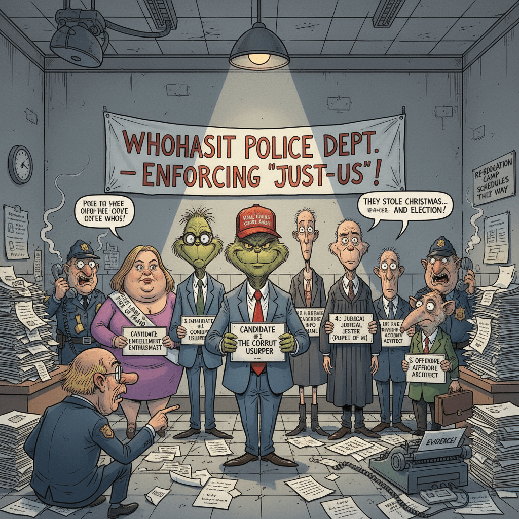 Group photo but make it a criminal lineup description